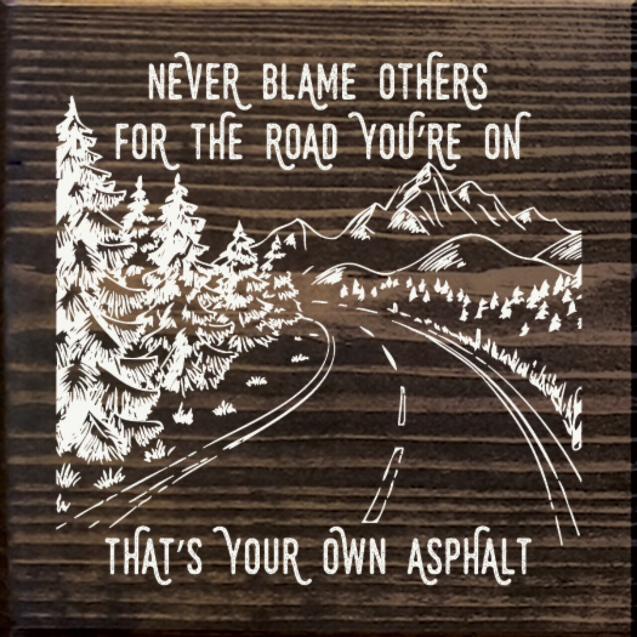 Master Your Destiny Wooden Sign Solid Knotty Pine Rustic Wall or Shelf Decor